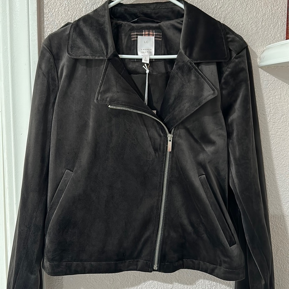 Lauren Conrad Black Suede Jacket